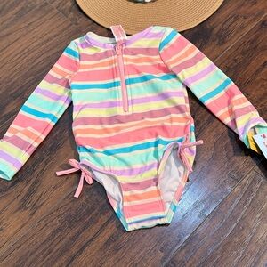 Cat & Jack Multicolor Striped Swimsuit